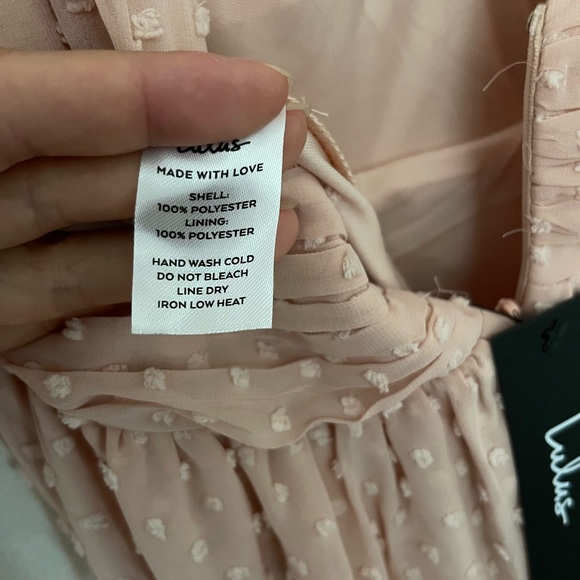 Lulu’s // Heavenly Hues Maxi Dress // Pink Blush Dots - Picture 7 of 9